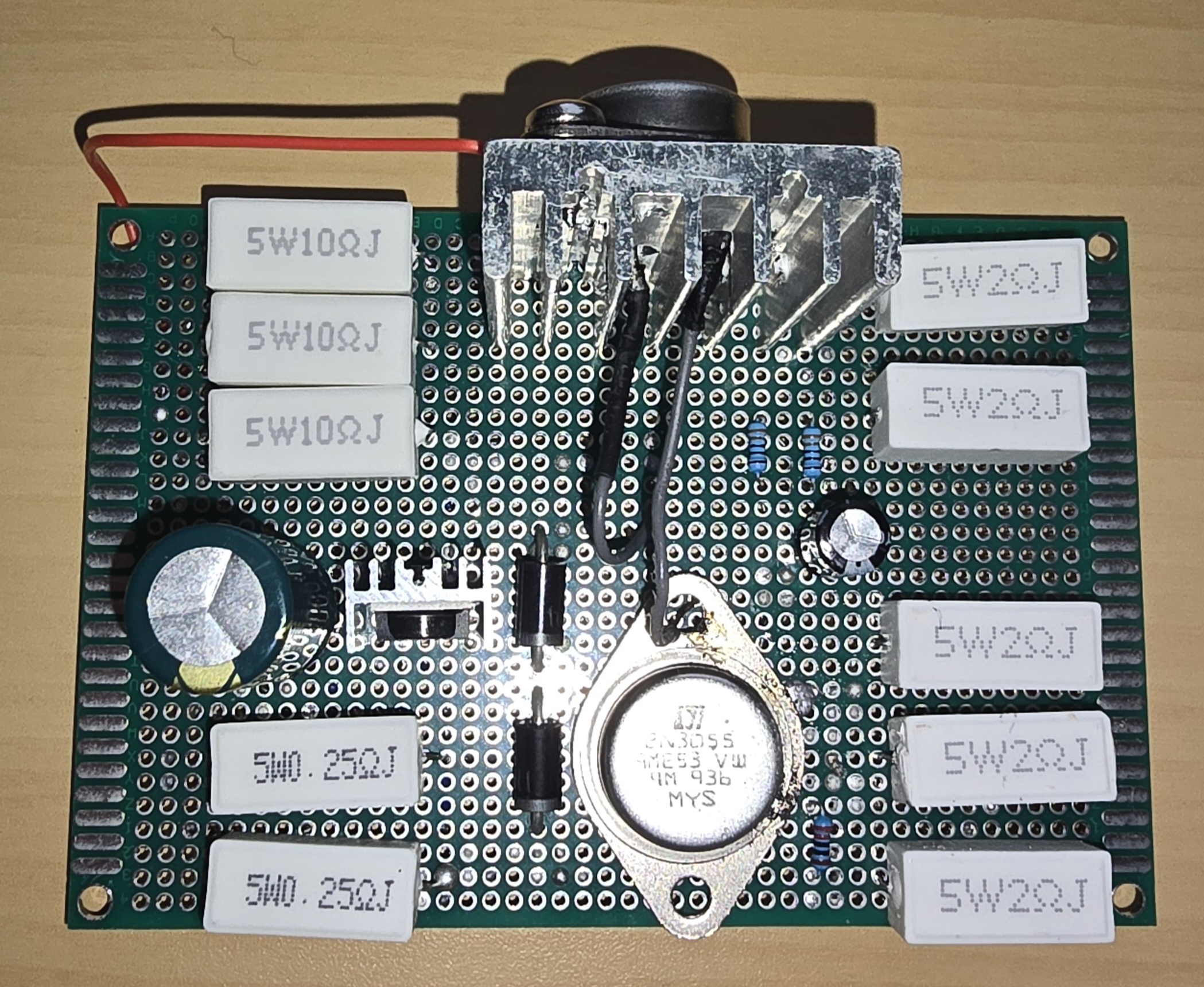 Discrete Series-Pass Voltage Regulator Hardware