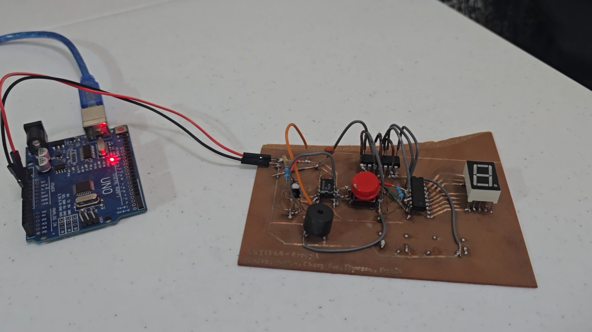 Single-Digit Random Number Circuit Design & PCB Implementation